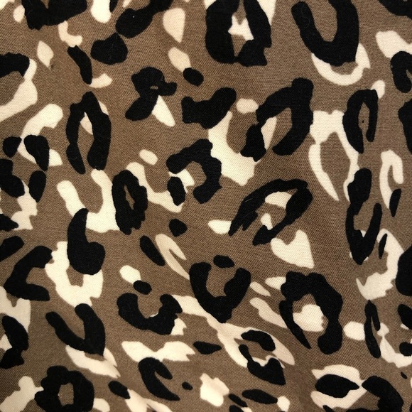 Merona Sz 8 Pencil Skirt Leopard Pockets Lined - Picture 3 of 8